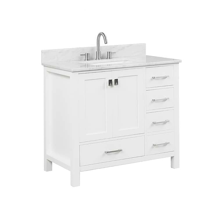 Athena  36'' White Vanity And Marble Counter; in Style Ideas Classic, Traditional, Transitional; released 2023; new, trends
