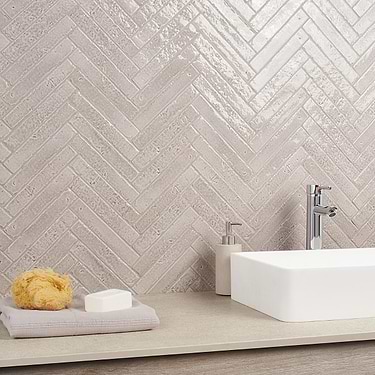 Wabi Sabi Agata Gray 1.5x9 Crackled Glossy Ceramic Tile