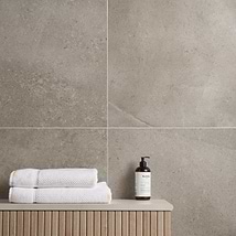 New Rock Tortora Taupe Beige 24x24 Limestone Look Matte Porcelain Tile