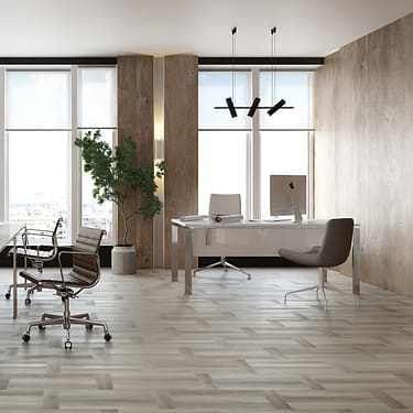Fleetwood Parquet Plume 12x24 Rigid Core Click Luxury Vinyl Tile by Stacy Garcia