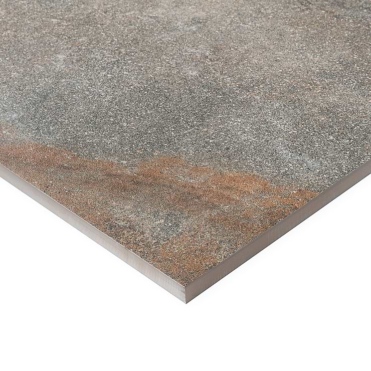 Acadia Iron Gray 24x24 Slate Look Matte Porcelain 2CM Paver