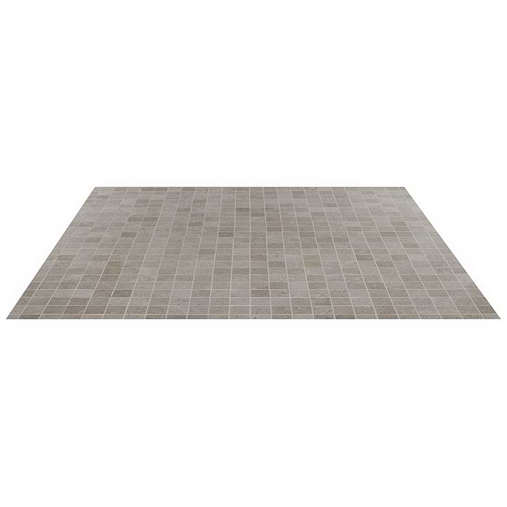 New Rock Tortora Taupe Beige 2x2 Limestone Look Matte Porcelain Mosaic Tile