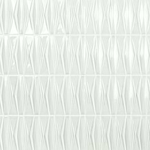 Nabi Harlequin Tundra Gray 2x8 Glossy Crackled Glass Mosaic Tile
