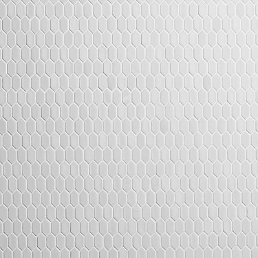 Flicker Rain White 1/4" x 1" Polished Glass Mosaic Tile