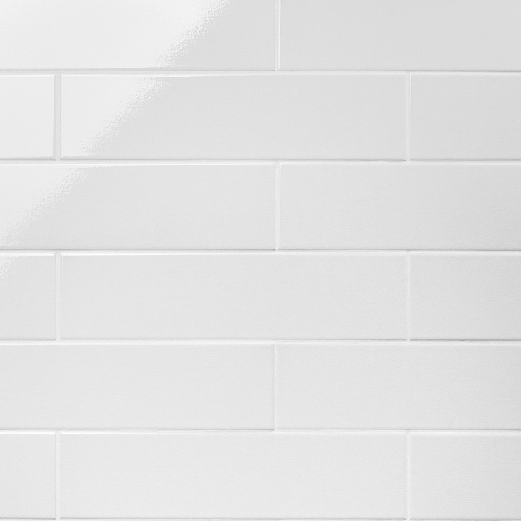 Colorplay White 4.5x18 Glazed Crackled Ceramic Tile