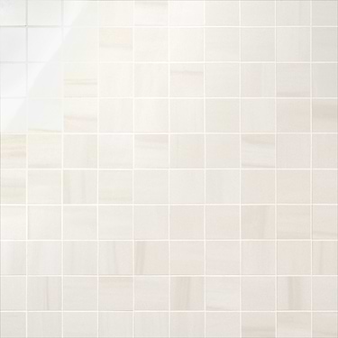 Minera Dolomite Warm White 3" Polished Porcelain Mosaic Tile
