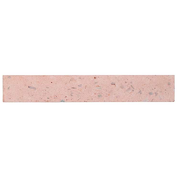 Mancala Blush Pink 3x16 Matte Terrazzo Tile 