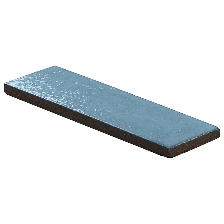 Color One Turquoise Blue 2x8 Glossy Lava Stone Tile