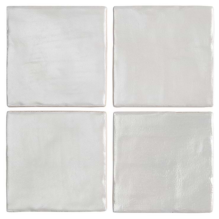 Montauk Sky 4x4 Blue Ceramic Wall Tile with Mixed Finish
