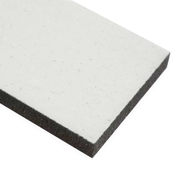 Color One Cotton White 2x8 Glossy Lava Stone Tile