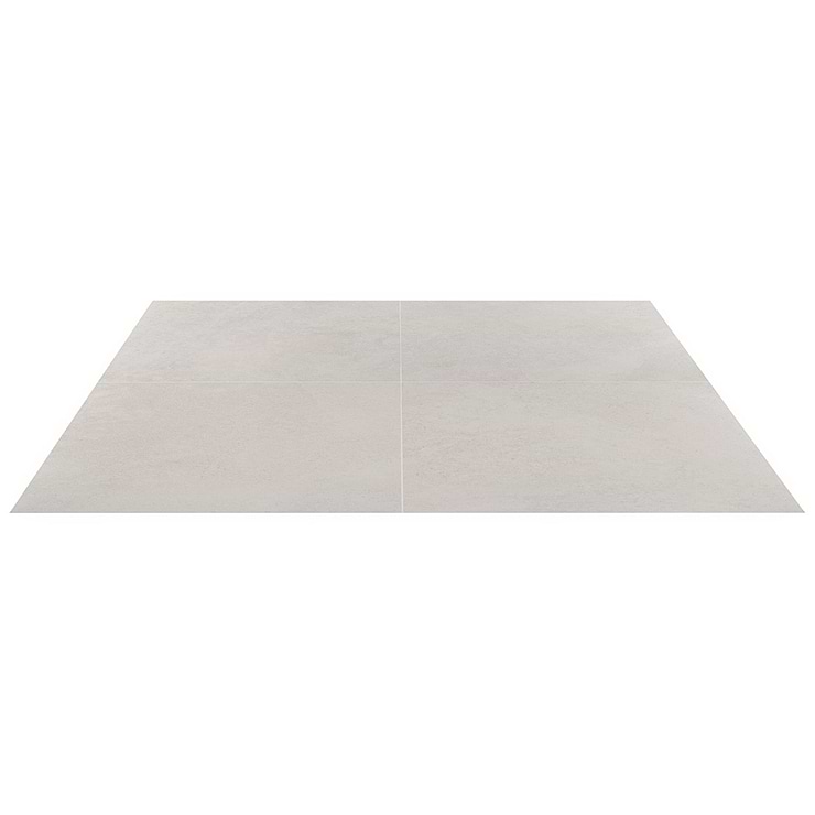 New Rock Perla White 24x24 Limestone Look Matte Porcelain Tile