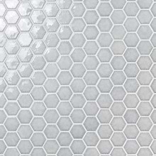 Nabi Sky Blue 3" Hexagon Polished Glass Mosaic Tile
