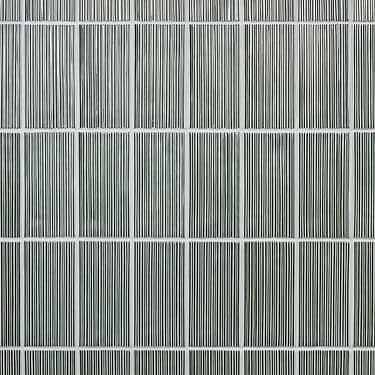 Nabi Glass Capri Green 4.5x9 Fluted Ridged Polished Glass Tile - Sample