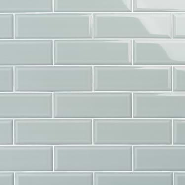 Rise Sage Green 4x12 Beveled Glossy Ceramic Tile  - Sample
