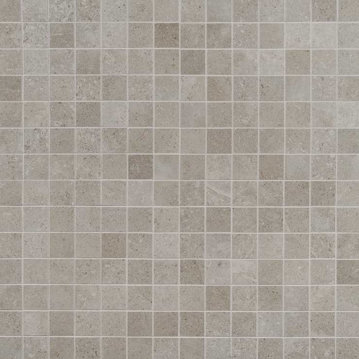 New Rock Tortora Taupe Beige 2x2 Limestone Look Matte Porcelain Mosaic Tile