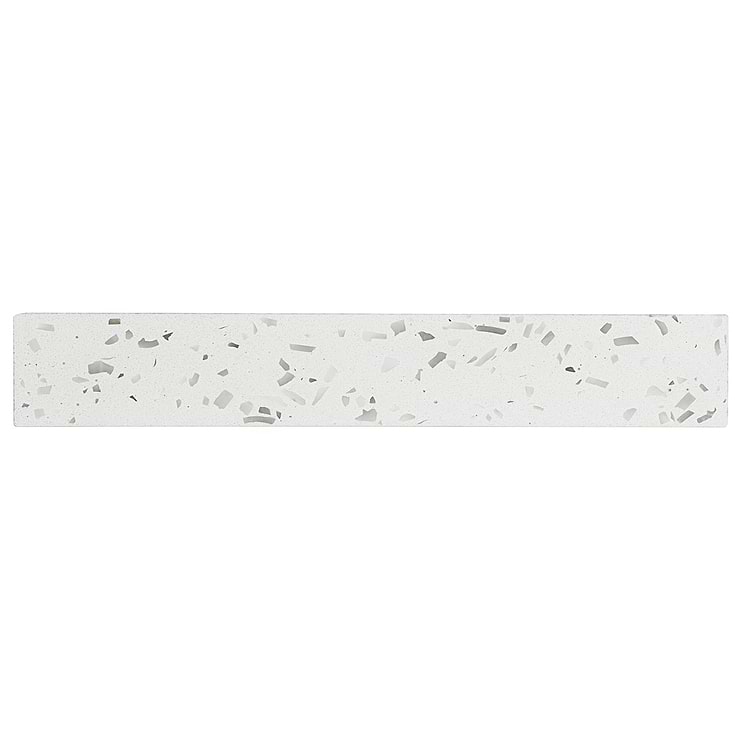 Mancala White 3x16 Matte Terrazzo Tile