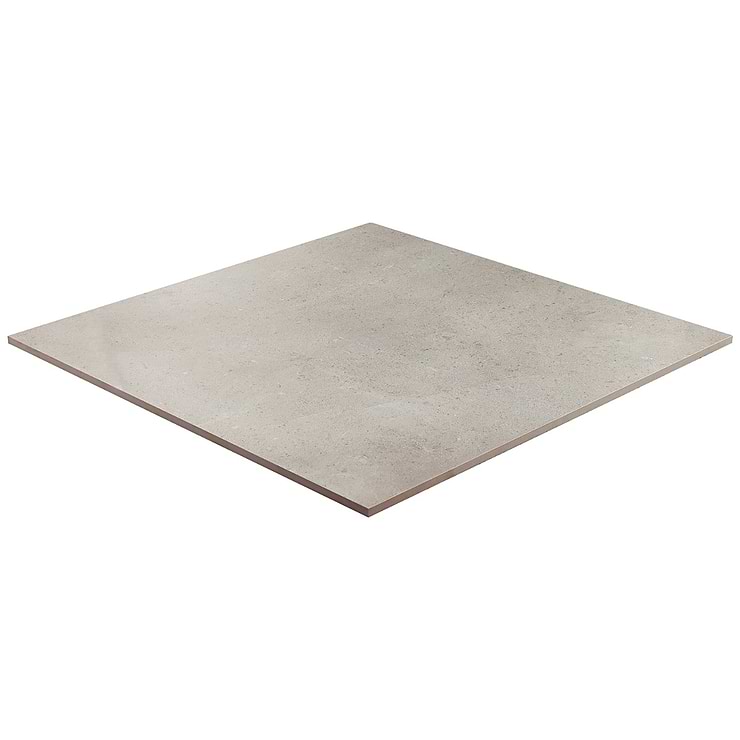 New Rock Fumo Light Gray 24x24 Limestone Look Matte Porcelain Tile