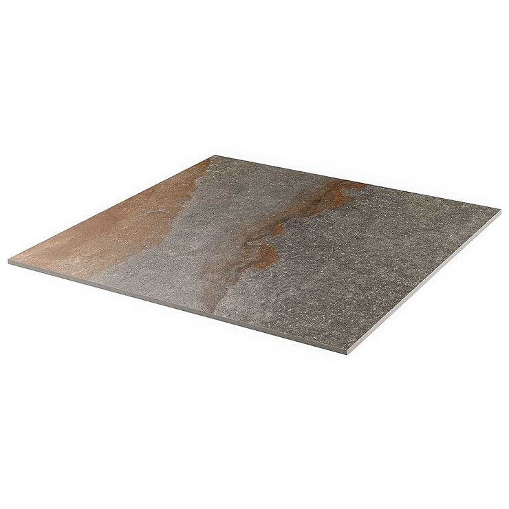 Acadia Iron Gray 24x24 Slate Look Matte Porcelain Tile
