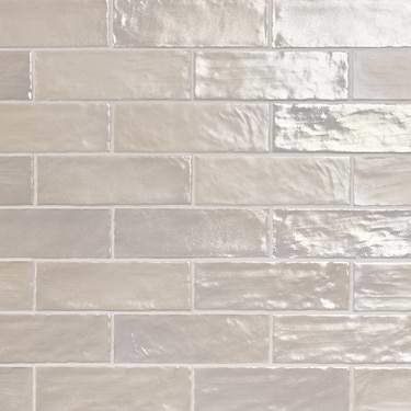 Montauk Sand Dune 2x8 Beige Ceramic Subway Tile for Wall with Mixed Finish - Sample