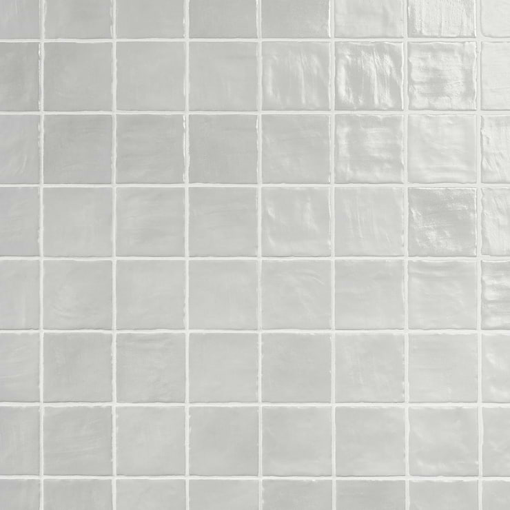 Montauk Sky 4x4 Blue Ceramic Wall Tile with Mixed Finish
