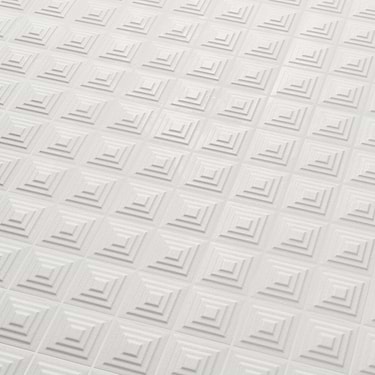 Kinzie Pyramid White 8x16 3D Matte Ceramic Tile  - Sample