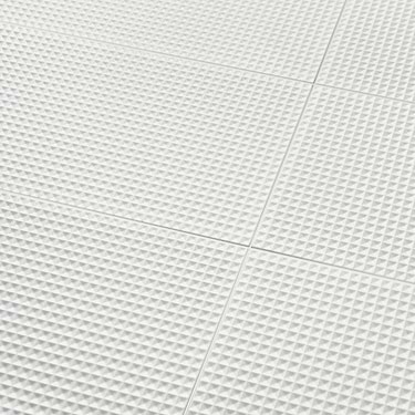 Kinzie  Waffle White 8x16 Matte Ceramic Tile - Sample