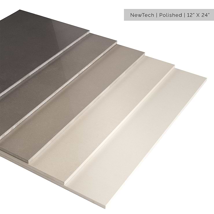 NewTech Bianco 12x24 Polished Porcelain Tile