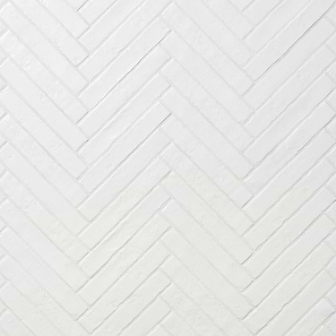 Wabi Sabi Snow White 1.5x9 Matte Ceramic Tile - Sample