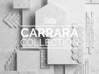 Carrara 1x12 Marble Groove Pencil Liner
