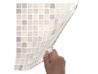Splash Glacier White 1x1 Polished Glass Mosaic Tile