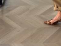 Stacy Garcia Fleetwood Chevron Bear Rigid Core Click 12x48 Luxury Vinyl Plank Flooring