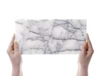 Lilac White 6x12 Honed Marble Tile