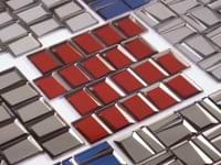 Rumi Glam Red Polished Mirrored Glass Mosaic Tile