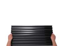 Stonework Barcode Nero Marquina Black 12x24 3D Polished Marble Tile