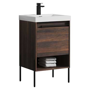 Kaleb 20'' Cali Walnut Vanity and Counter