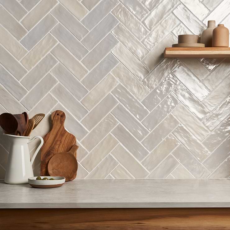 Montauk Sand Dune 2x8 Beige Ceramic Subway Wall Tile with Mixed Finish