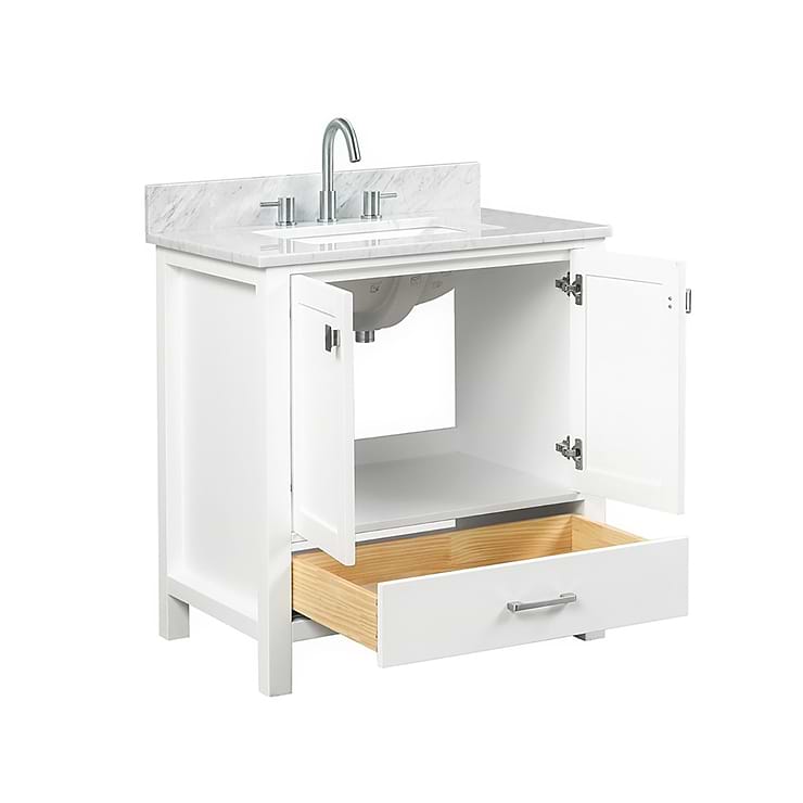 Athena 30'' White Vanity And Marble Counter