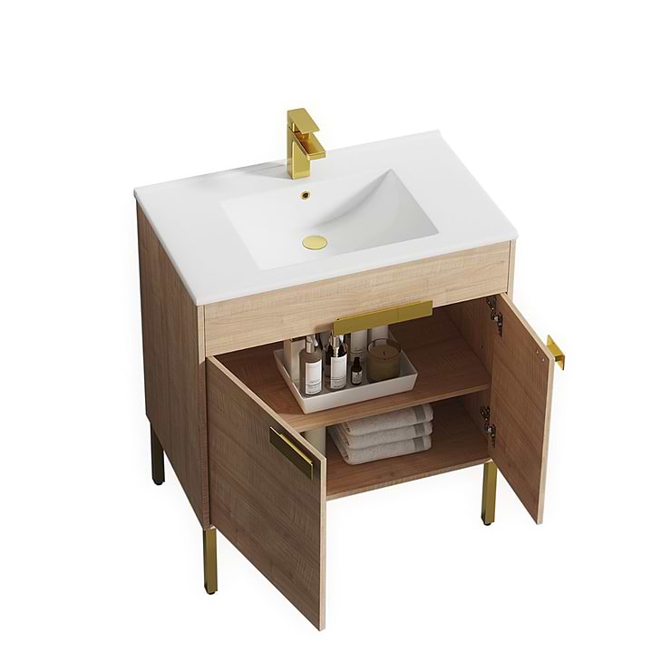 Portofino 30'' Maple Vanity And Counter
