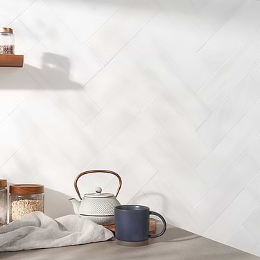 Bianco Dolomite Premium White 4x12 Honed Marble Subway Tile