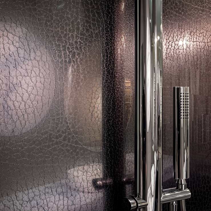 Vetrite Tejus Mogano 9x18 Polished Glass Tile