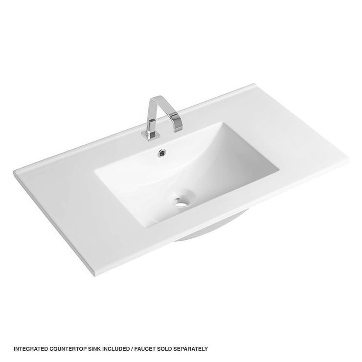 Portofino 36'' White Vanity And Counter