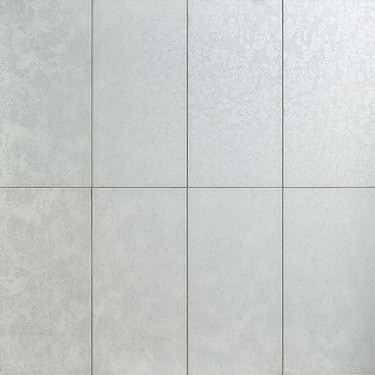 Vetrite Resham White 9x18 Polished Glass Tile