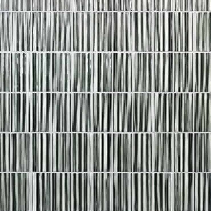 Nabi Capri Green 4.5x9 Fluted Ridged Polished Glass Tile