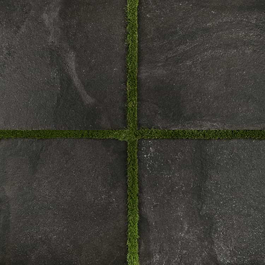 Acadia  Charcoal Black 24x24 Matte Porcelain 2CM Paver