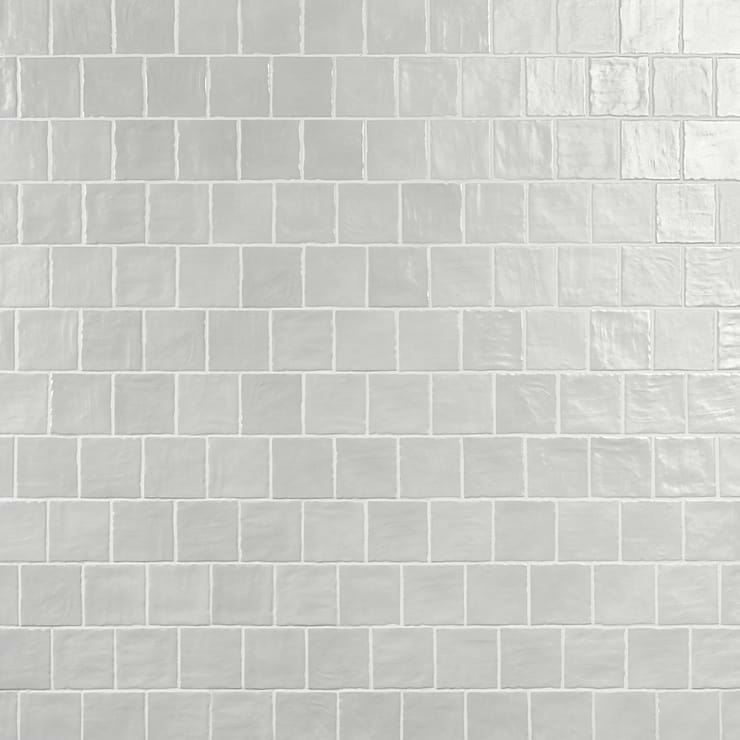 Montauk Sky 4x4 Blue Ceramic Wall Tile with Mixed Finish