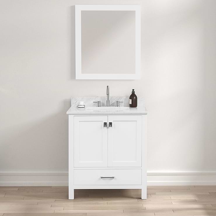 Athena 30'' White Vanity And Marble Counter