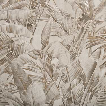 Art Gallery Golden Field Ivory Gray and White 24x48 Artisan Decor Matte Porcelain Tile by Paula Purroy