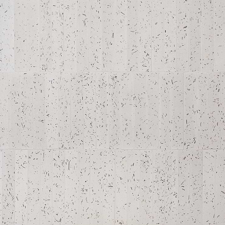 Mancala Lunar Gray 3x16 Matte Terrazzo Tile