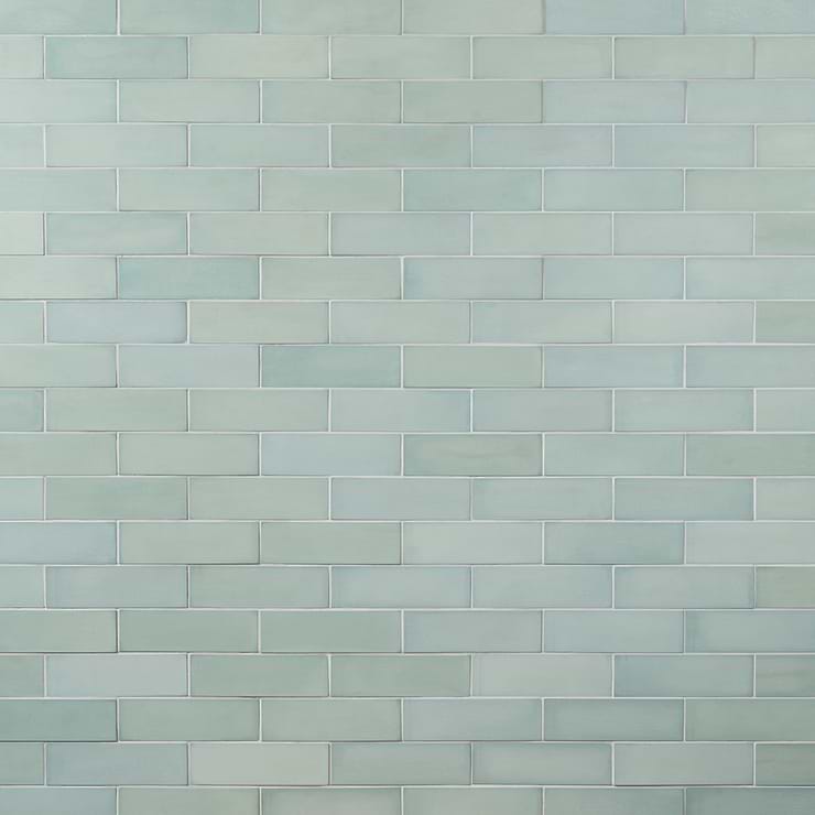 Color One Robin Egg Blue 2x8 Matte Cement Tile