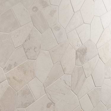 Nature Organica Lovina White Honed Marble Mosaic Tile - Sample